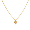 Cadena 1 Letra Heart Rosado