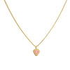 Cadena 1 Letra Heart Rosado