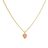 Cadena 1 Letra Heart Rosado