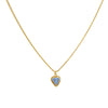 Cadena 1 Letra Heart Azul