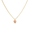 Cadena 1 Letra Heart Rosado